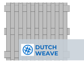 Reverse Plain Dutch Weave (REPS)